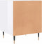 vidaXL - Nachtkastjes - 2 - st - 40x40x50 - cm - bewerkt - hout - hoogglans - wit