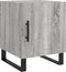 vidaXL - Nachtkastjes - 2 - st - 40x40x50 - cm - bewerkt - hout - grijs - sonoma - eiken