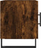 vidaXL - Nachtkastjes - 2 - st - 40x40x50 - cm - bewerkt - hout - gerookt - eikenkleurig
