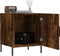 vidaXL - Nachtkastjes - 2 - st - 40x40x50 - cm - bewerkt - hout - gerookt - eikenkleurig