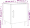 vidaXL - Nachtkastjes - 2 - st - 40x40x50 - cm - bewerkt - hout - grijs - sonoma - eiken