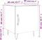 vidaXL - Nachtkastjes - 2 - st - 40x40x50 - cm - bewerkt - hout - sonoma - eikenkleurig