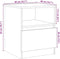 vidaXL - Nachtkastjes - 2 - st - 40x40x50 - cm - bewerkt - hout - artisanaal - eiken