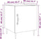 vidaXL - Nachtkastjes - 2 - st - 40x40x50 - cm - bewerkt - hout - bruin - eikenkleur
