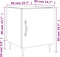 vidaXL - Nachtkastjes - 2 - st - 40x40x50 - cm - bewerkt - hout - hoogglans - wit