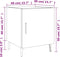 vidaXL - Nachtkastjes - 2 - st - 40x40x50 - cm - bewerkt - hout - hoogglans - wit