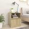 vidaXL - Nachtkastjes - 2 - st - 40x40x50 - cm - bewerkt - hout - sonoma - eikenkleurig