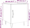 vidaXL - Nachtkastjes - 2 - st - 40x40x50 - cm - bewerkt - hout - betongrijs
