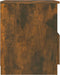 vidaXL - Nachtkastjes - 2 - st - 40x40x50 - cm - bewerkt - hout - gerookt - eikenkleurig