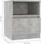 vidaXL - Nachtkastjes - 2 - st - 40x40x50 - cm - bewerkt - hout - betongrijs