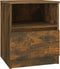 vidaXL - Nachtkastjes - 2 - st - 40x40x50 - cm - bewerkt - hout - gerookt - eikenkleurig