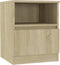 vidaXL - Nachtkastjes - 2 - st - 40x40x50 - cm - bewerkt - hout - sonoma - eikenkleurig