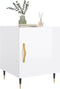vidaXL - Nachtkastjes - 2 - st - 40x40x50 - cm - bewerkt - hout - hoogglans - wit