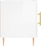 vidaXL - Nachtkastjes - 2 - st - 40x40x50 - cm - bewerkt - hout - hoogglans - wit