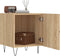 vidaXL - Nachtkastjes - 2 - st - 40x40x50 - cm - bewerkt - hout - sonoma - eikenkleurig
