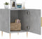 vidaXL - Nachtkastjes - 2 - st - 40x40x50 - cm - bewerkt - hout - betongrijs