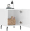 vidaXL - Nachtkastjes - 2 - st - 40x40x50 - cm - bewerkt - hout - hoogglans - wit
