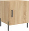 vidaXL - Nachtkastjes - 2 - st - 40x40x50 - cm - bewerkt - hout - sonoma - eikenkleurig