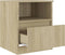 vidaXL - Nachtkastjes - 2 - st - 40x40x50 - cm - bewerkt - hout - sonoma - eikenkleurig