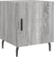 vidaXL - Nachtkastjes - 2 - st - 40x40x50 - cm - bewerkt - hout - grijs - sonoma - eiken