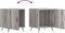 vidaXL - Nachtkastjes - 2 - st - 40x40x50 - cm - bewerkt - hout - grijs - sonoma - eiken
