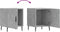 vidaXL - Nachtkastjes - 2 - st - 40x40x50 - cm - bewerkt - hout - betongrijs