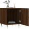 vidaXL - Nachtkastjes - 2 - st - 40x40x50 - cm - bewerkt - hout - bruin - eikenkleur