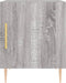 vidaXL - Nachtkastjes - 2 - st - 40x40x50 - cm - bewerkt - hout - grijs - sonoma - eiken