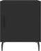 vidaXL - Nachtkastjes - 2 - st - 40x40x50 - cm - bewerkt - hout - zwart