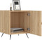 vidaXL - Nachtkastjes - 2 - st - 40x40x50 - cm - bewerkt - hout - sonoma - eikenkleurig