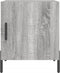 vidaXL - Nachtkastjes - 2 - st - 40x40x50 - cm - bewerkt - hout - grijs - sonoma - eiken