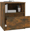 vidaXL - Nachtkastjes - 2 - st - 40x40x50 - cm - bewerkt - hout - gerookt - eikenkleurig