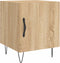vidaXL - Nachtkastjes - 2 - st - 40x40x50 - cm - bewerkt - hout - sonoma - eikenkleurig
