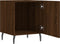 vidaXL - Nachtkastjes - 2 - st - 40x40x50 - cm - bewerkt - hout - bruin - eikenkleur