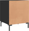 vidaXL - Nachtkastjes - 2 - st - 40x40x50 - cm - bewerkt - hout - zwart