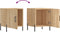vidaXL - Nachtkastjes - 2 - st - 40x40x50 - cm - bewerkt - hout - sonoma - eikenkleurig