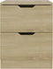 vidaXL - Nachtkastjes - 2 - st - 40x40x50 - cm - bewerkt - hout - sonoma - eikenkleurig