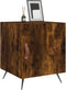 vidaXL - Nachtkastjes - 2 - st - 40x40x50 - cm - bewerkt - hout - gerookt - eikenkleurig
