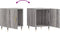 vidaXL - Nachtkastjes - 2 - st - 40x40x50 - cm - bewerkt - hout - grijs - sonoma - eiken