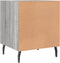 vidaXL - Nachtkastjes - 2 - st - 40x40x50 - cm - bewerkt - hout - grijs - sonoma - eiken