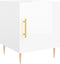 vidaXL - Nachtkastjes - 2 - st - 40x40x50 - cm - bewerkt - hout - hoogglans - wit