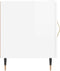 vidaXL - Nachtkastjes - 2 - st - 40x40x50 - cm - bewerkt - hout - hoogglans - wit