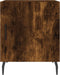 vidaXL - Nachtkastjes - 2 - st - 40x40x50 - cm - bewerkt - hout - gerookt - eikenkleurig
