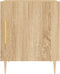 vidaXL - Nachtkastjes - 2 - st - 40x40x50 - cm - bewerkt - hout - sonoma - eikenkleurig