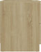 vidaXL - Nachtkastjes - 2 - st - 40x40x50 - cm - bewerkt - hout - sonoma - eikenkleurig