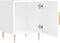 vidaXL - Nachtkastjes - 2 - st - 40x40x50 - cm - bewerkt - hout - hoogglans - wit