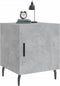 vidaXL - Nachtkastjes - 2 - st - 40x40x50 - cm - bewerkt - hout - betongrijs