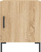 vidaXL - Nachtkastjes - 2 - st - 40x40x50 - cm - bewerkt - hout - sonoma - eikenkleurig
