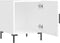 vidaXL - Nachtkastjes - 2 - st - 40x40x50 - cm - bewerkt - hout - hoogglans - wit