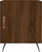 vidaXL - Nachtkastjes - 2 - st - 40x40x50 - cm - bewerkt - hout - bruin - eikenkleur